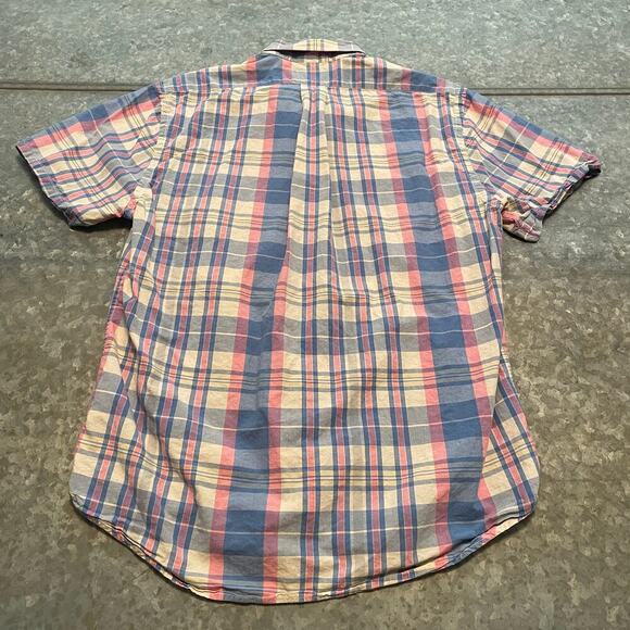 Vineyard Vines Classic Fit Murray Shirt Plaid Button Up Mens Medium Short Sleeve - Picture 5 of 8